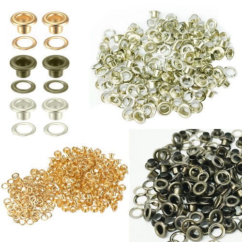 Brass eyelets with washers - brass,