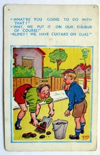 Postcard - HORSE MANURE ON RHUBARB, PIP, E. MARKS, COMICARD 2033 (DAV3-14)