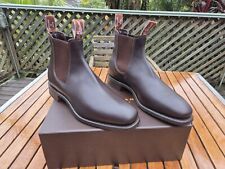 RM Williams Comfort Craftsman 10US 9G Chestnut Mens Yealing Leather Boots NEW!