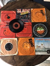7” Vinyls Joblot - Slade - Micheal Jackson - Madness Rock music 