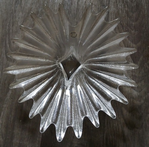 Dartington glass palm dish - glass,