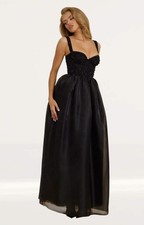 Oh Polly Womens Black Maxi