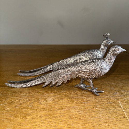 Vintage pheasant figurines - vintage,