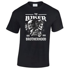 Biker Men's T-Shirt Cafe Racer Motor Cyclist DTG Print Classic Design