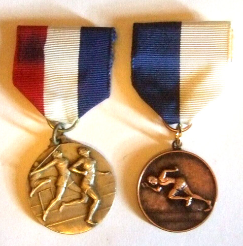 Old track medals sports - medals,