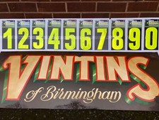 Hi Vis Yellow Wheelie Bin/ House Number Stickers ( 7in High )