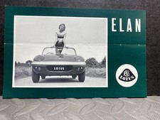 ORIGINAL CAR DEALERSHIP BROCHURE EUROPEAN 1965 LOTUS ELAN
