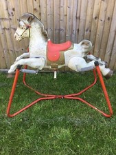 Mobo Rocking Horse Prairie King. Vintage metal, spring frame
