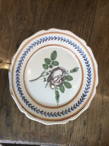 Antique vintage french plate - vintage,