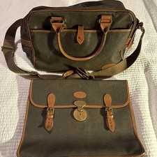 Mulberry vintage weekend bag And Matching Leather Briefcase In Brown