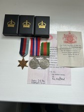WW2 3 X ORIGINAL BRITISH MEDALS IN CROWN BOXES (see listing for Info)