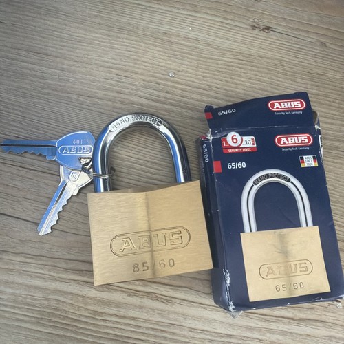 Abus brass padlock lock - 65/60,