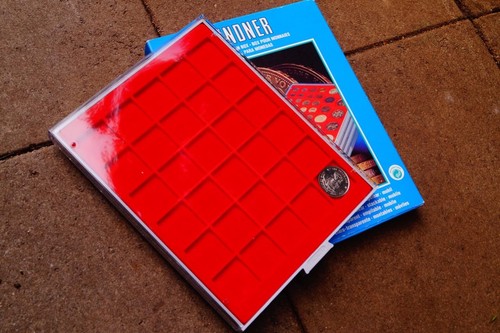 Used boxed lindner coin tray - used,