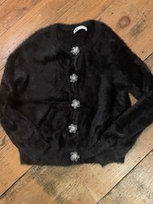 Zara Womens Faux fur Black