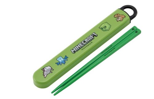 Minecraft chopsticks and case - minecraft,