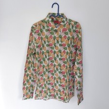 Devils Advocate Mens Patterned Long Sleeved Shirt Holiday / Medium / Green Multi