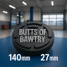 2 Post Rubber Lift Pad OMCN 140 x 27mm PAD0052 Workshop High Quality Rubber Pads