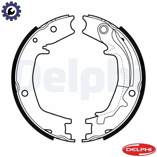 Brake shoe set - brake,