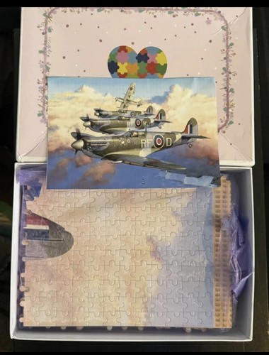 Spitfire ww2 wooden jigsaw - ww2,