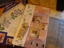 3 ASSORTED  Wall STENCILS ~