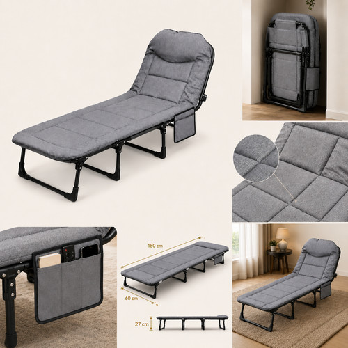 Portable folding guest bed - folding,