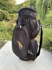 Powakaddy Trolley Bag With Carry Strap / Black-Yellow (Raincover✅)