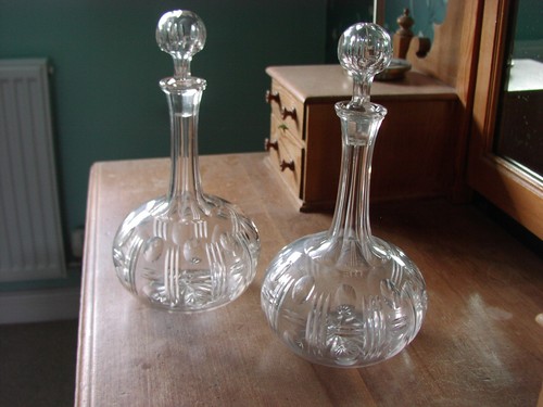 Antique shaft globe crystal - antique,
