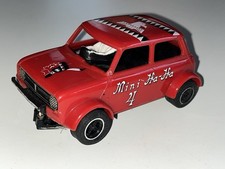 Scalextric Vintage Mini Ha Ha Banger Racing Car Red 80s Working READ DESCRIPTION
