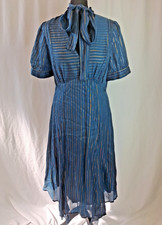 Monsoon Tea Dress Teal Blue