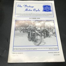 THE OFFICIAL JOURNAL THE VINTAGE MOTORCYCLE CLUB MAGAZINE OCTOBER 1995 SIDECARS