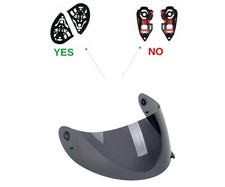 Visor Dark Helmet AGV k3 k4