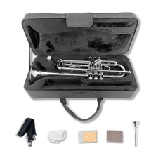 Bb Standard Trumpet Set For Beginner Brass Student Trumpet Instrument Hard Case