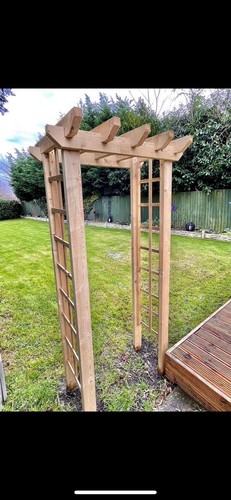 Wooden pergola - wooden,