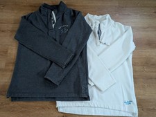 Womens Quba & Co Sweatshirt Bundle with Quarter Zip Size 2 Navy Blue Cream