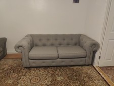 DFS Belair Grey Chesterfield 3
