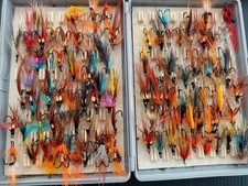 70+ Handmade Salmon treble and double hook flys various sizes 