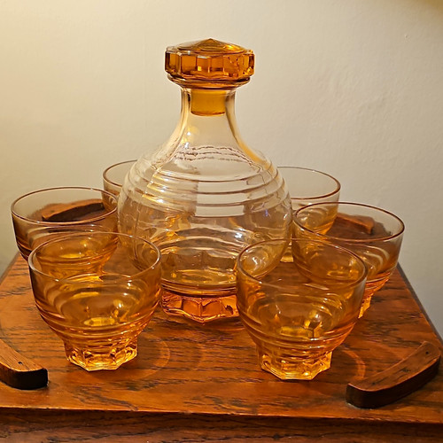 Vintage french art deco glass - vintage,