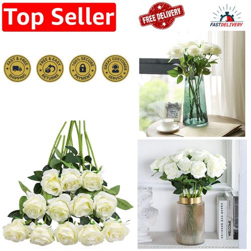 Realistic pcs silk roses - silk,