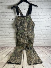 Jerzees Trebark Hunting camouflage Bib and Brace overall  Size M Youth 10-12