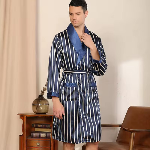 Mens satin kimono - mens, style