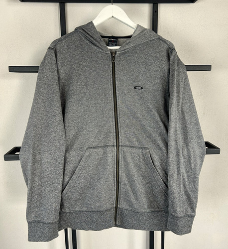Mens oakley gray full zip - mens,