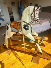 Lines Traditional Wooden Rocking Horse