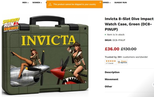 Invicta dc8 pinup watch - dc8-pinup,