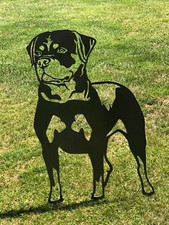 Rottweiler Metal Rotty Dog