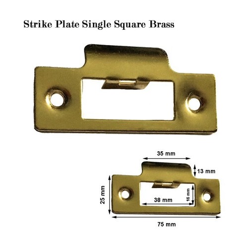 Door strike plate brassed - strike,