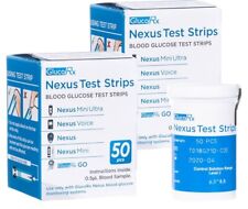 GlucoRx Nexus Test Strips Monitoring Blood Glucose X 50