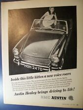 1967 Austin Healey Sprite Mark IV BRITISH-mag ad-"Inside this kitten a new voice