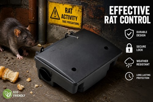 Lockable rat bait station - lockable,