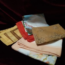 4 Vintage Headscarves Chiffon