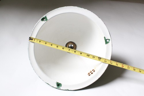 Antique bathroom sink bowl - sink,